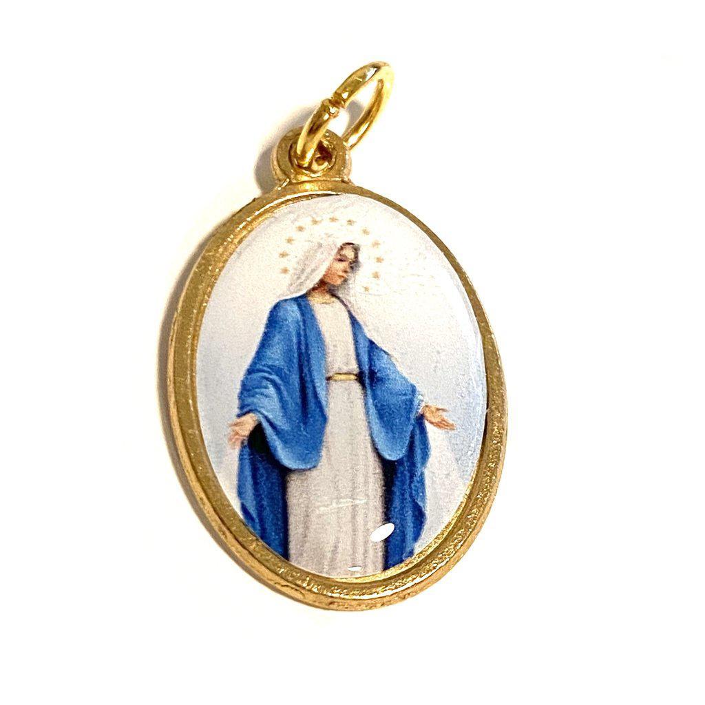 Blessed Mother Mary Miraculous Medal - Blessed By Pope - Pendant - Charm | Catholically