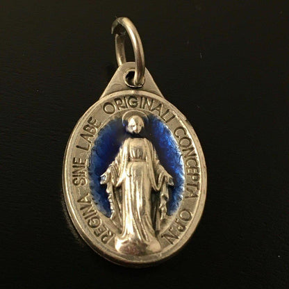 Blessed Mother Mary Miraculous Medal - Blessed By Pope - Pendant - Charm | Catholically