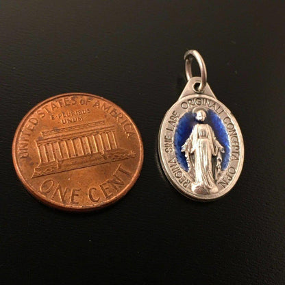 Blessed Mother Mary Miraculous Medal - Blessed By Pope - Pendant - Charm | Catholically