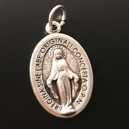 Blessed Mother Mary Miraculous Medal - Blessed By Pope - Pendant - Charm | Catholically