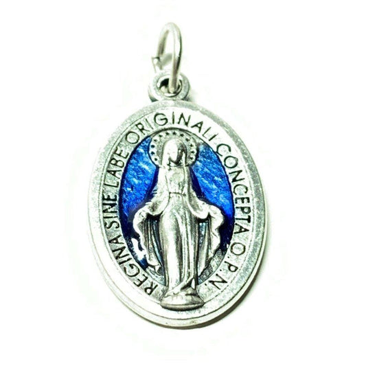 Blessed Mother Mary Miraculous Medal - Blessed By Pope - Pendant - Charm | Catholically