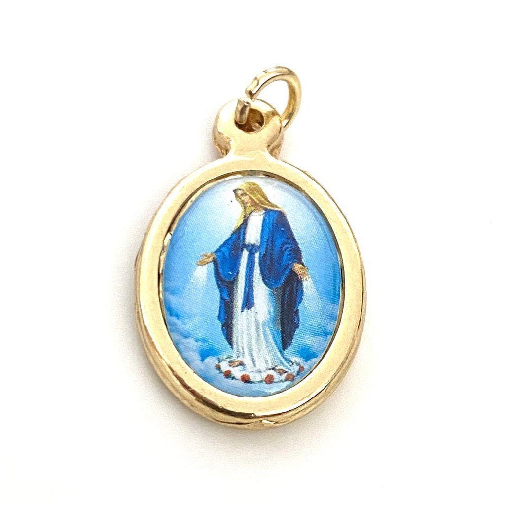 Blessed Mother Mary Miraculous Medal - Blessed By Pope - Pendant - Charm | Catholically