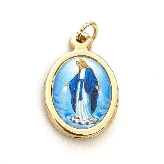 Blessed Mother Mary Miraculous Medal - Blessed By Pope - Pendant - Charm | Catholically