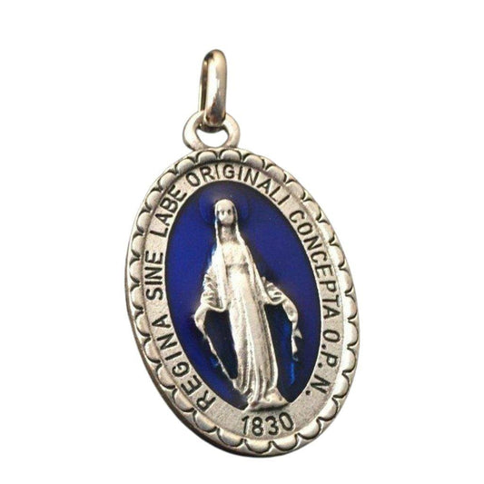 Blessed Mother Mary Miraculous Medal - Pendant - Blessed By Pope | Catholically