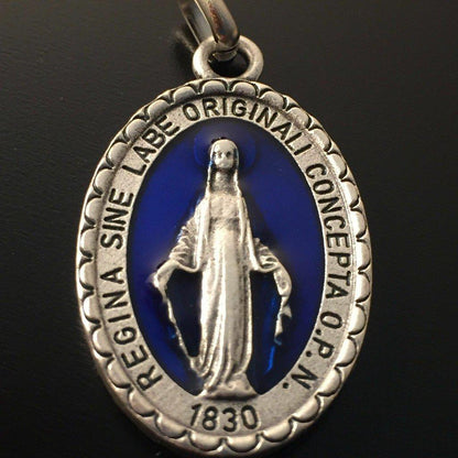 Blessed Mother Mary Miraculous Medal - Pendant - Blessed By Pope | Catholically