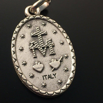 Blessed Mother Mary Miraculous Medal - Pendant - Blessed By Pope | Catholically
