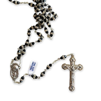 Blessed Virgin Mary -Sparkling Crystal Rosary -Rhinestone -Blessed By Pope | Catholically