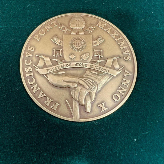Bronze Annual Papal Medal - Year 10 - 2022 Pope Francis Pontificate Mint | Catholically
