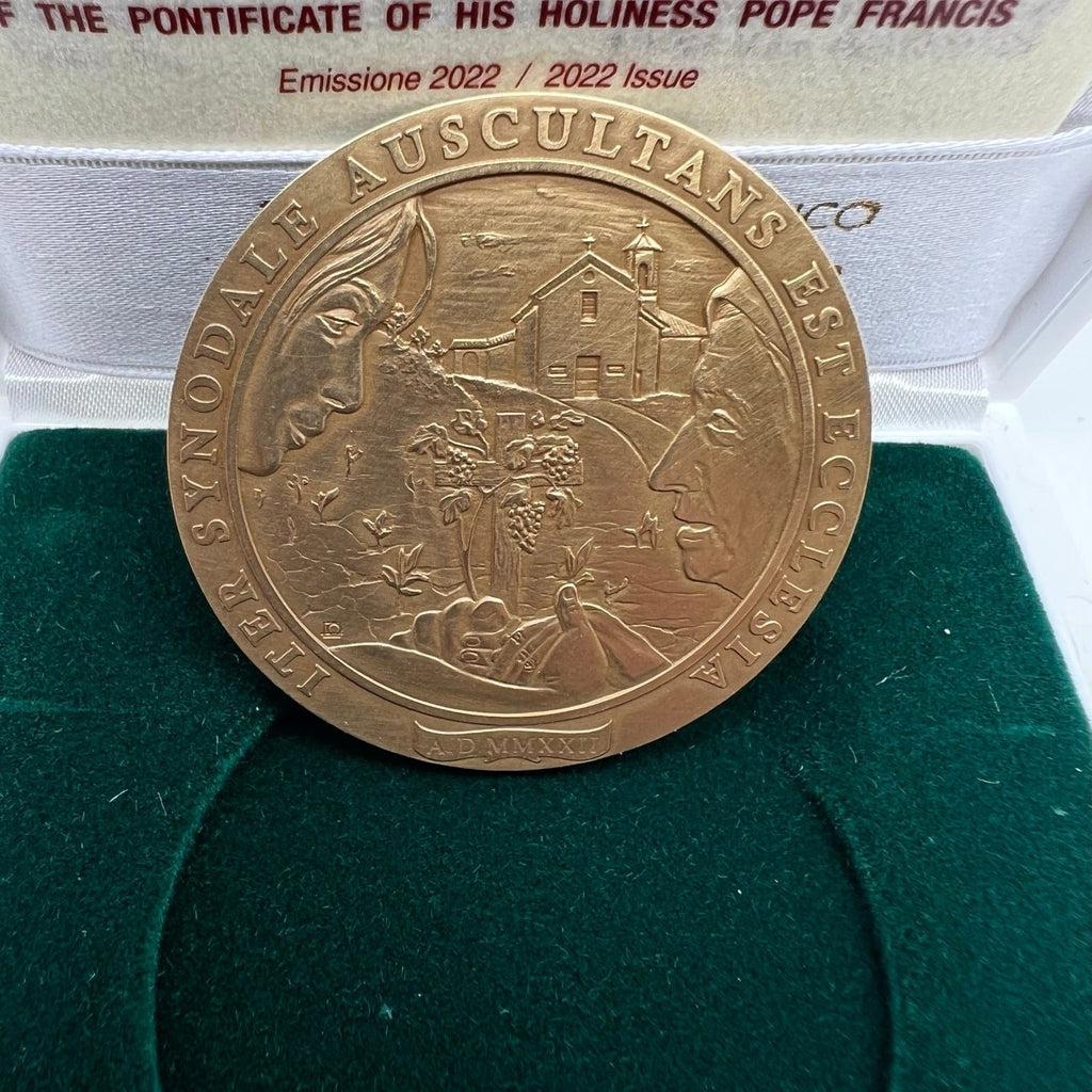 Bronze Annual Papal Medal - Year 10 - 2022 Pope Francis Pontificate Mint | Catholically