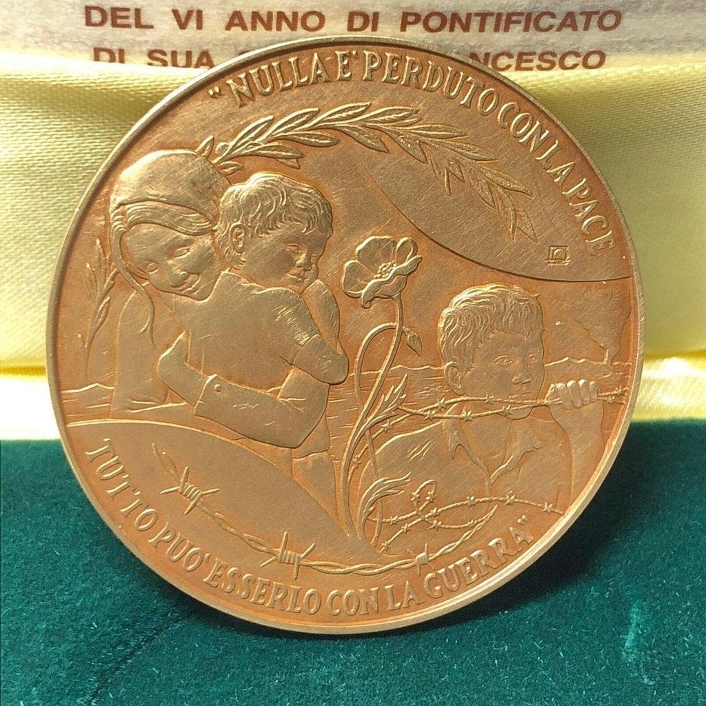 Bronze Annual Papal Medal - Year 6 - 2018 Pope Francis Pontificate Mint | Catholically