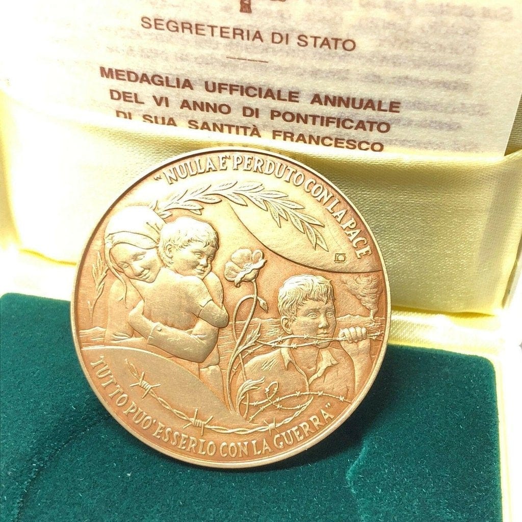 Bronze Annual Papal Medal - Year 6 - 2018 Pope Francis Pontificate Mint | Catholically