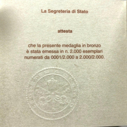 Bronze Annual Papal Medal - Year 6 - 2018 Pope Francis Pontificate Mint | Catholically