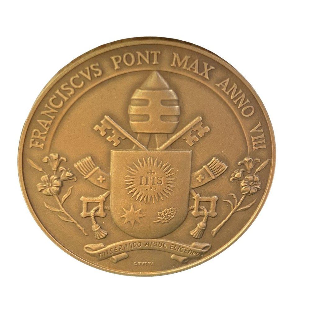 Bronze Annual Papal Medal - Year 8 - 2020 Pope Francis Pontificate Mint | Catholically