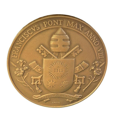 Bronze Annual Papal Medal - Year 8 - 2020 Pope Francis Pontificate Mint | Catholically