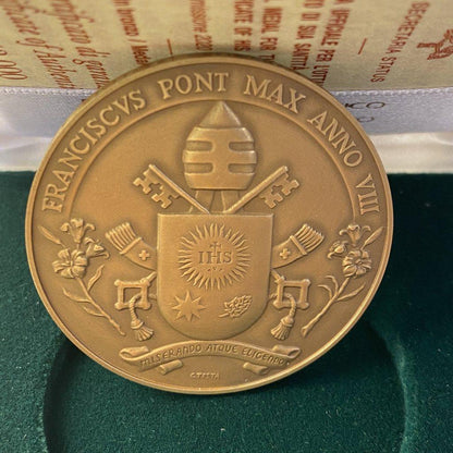 Bronze Annual Papal Medal - Year 8 - 2020 Pope Francis Pontificate Mint | Catholically