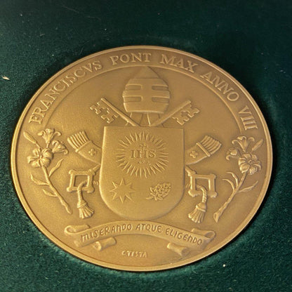 Bronze Annual Papal Medal - Year 8 - 2020 Pope Francis Pontificate Mint | Catholically