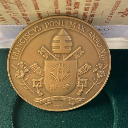 Bronze Annual Papal Medal - Year 8 - 2020 Pope Francis Pontificate Mint | Catholically