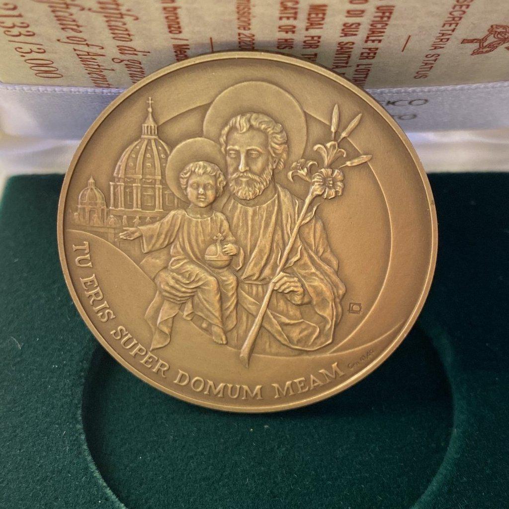 Bronze Annual Papal Medal - Year 8 - 2020 Pope Francis Pontificate Mint | Catholically