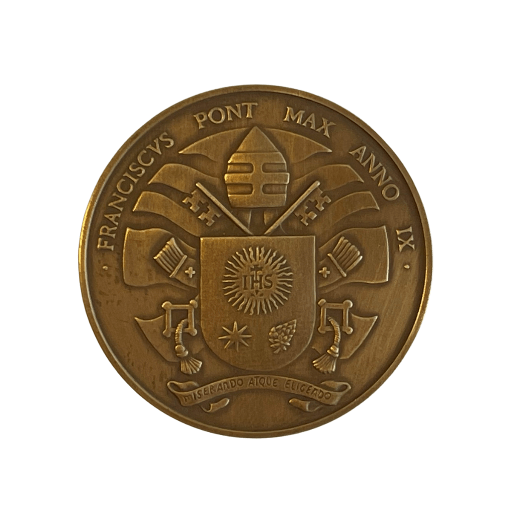 Bronze Annual Papal Medal - Year 9 - 2021 Pope Francis Pontificate Mint | Catholically
