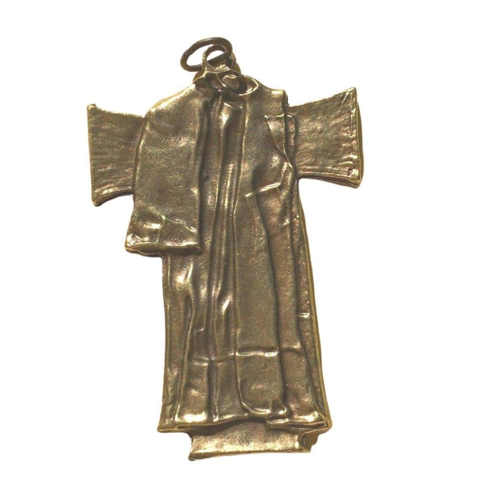 Bronze Crucifix - Franciscan - St.Francis Of Assisi - Medal - Pendant - Cross | Catholically