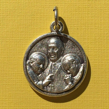 Canonization St. John XXIII & St. John Paul II + Pope Francis - Blessed Medal | Catholically