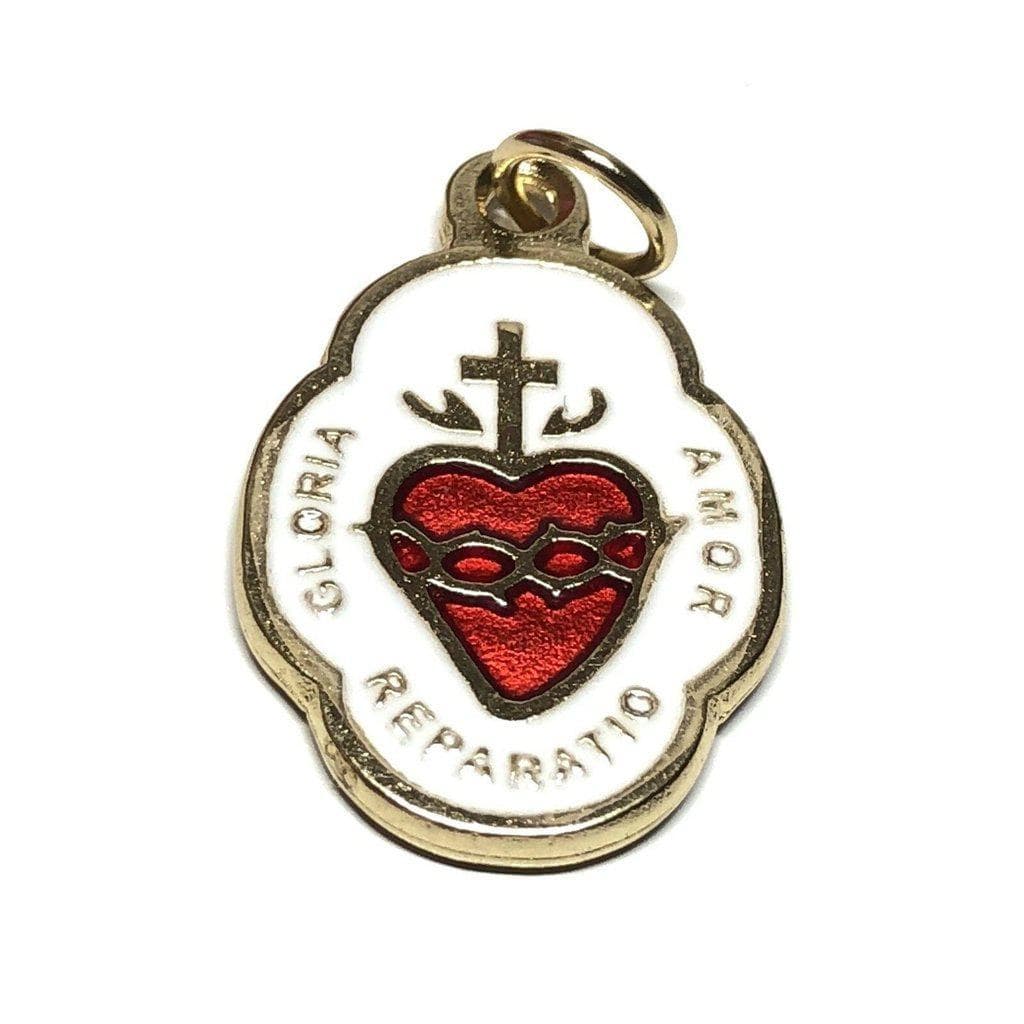 Catholic Heart of Jesus - Medal - Pendant - Charm- Blessed By Pope | Catholically