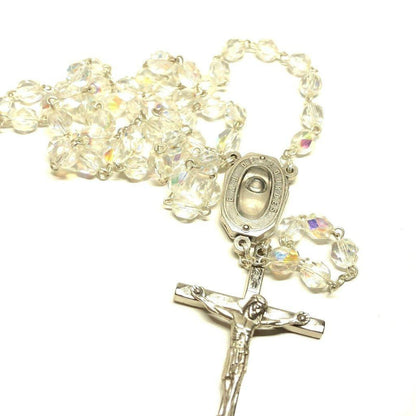 Catholic Rosary Lourdes Water Relic Medal - Blessed by Pope | Catholically