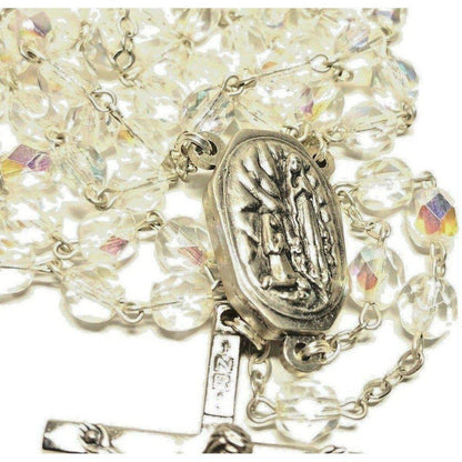 Catholic Rosary Lourdes Water Relic Medal - Blessed by Pope | Catholically