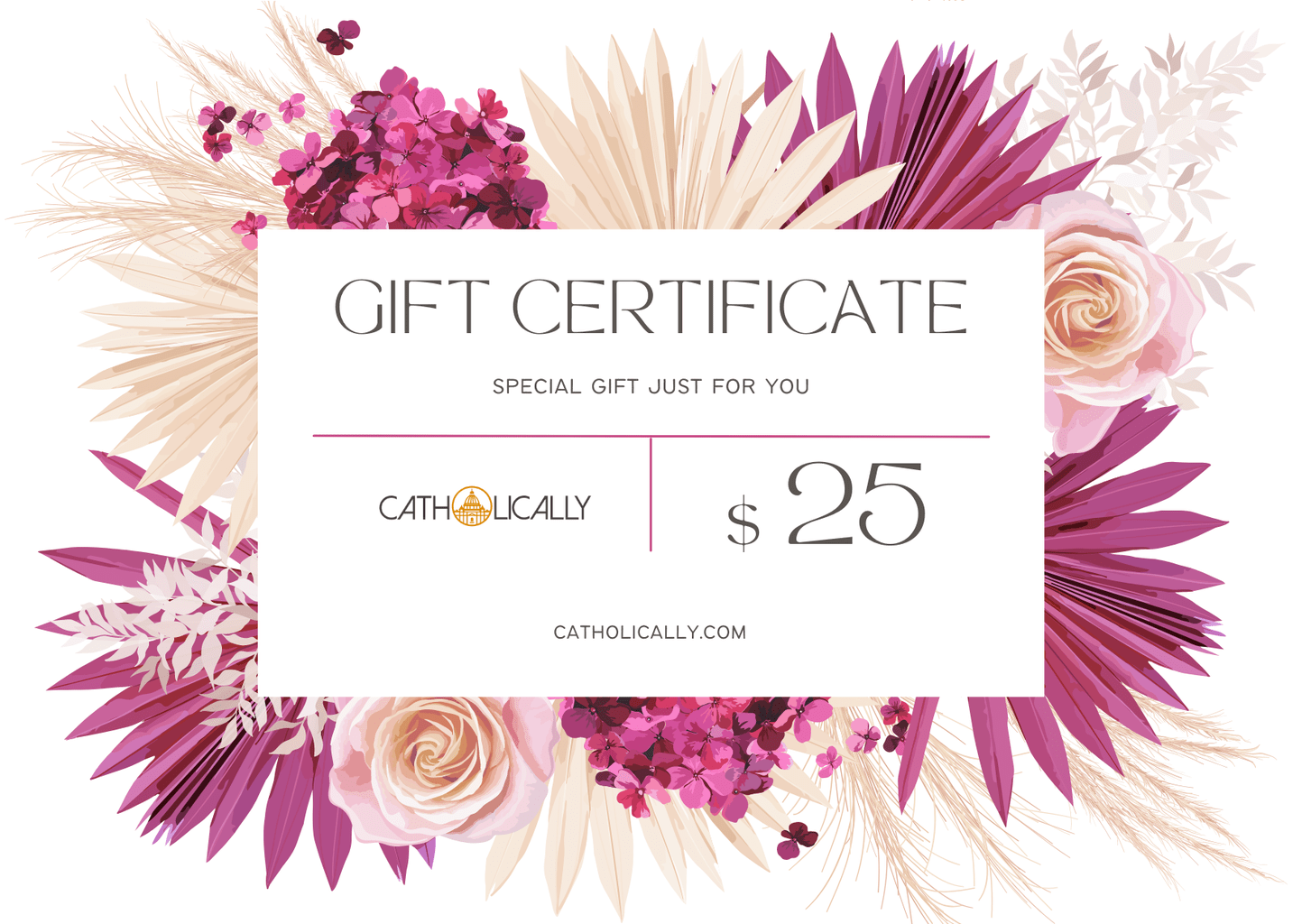 Excluded Gift Cards Catholically Gift Card $25.00 USD Catholically Gift Card