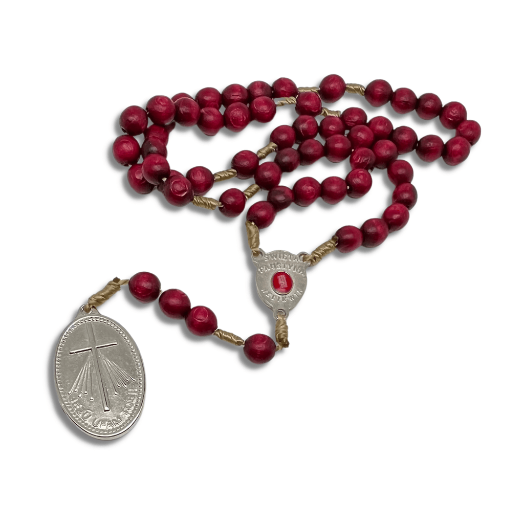 Chaplet with St. Faustina relic medal - Divine Mercy Rosary | Catholically