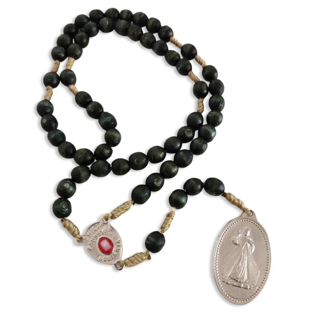 Chaplet with St. Faustina relic medal - Divine Mercy Rosary | Catholically