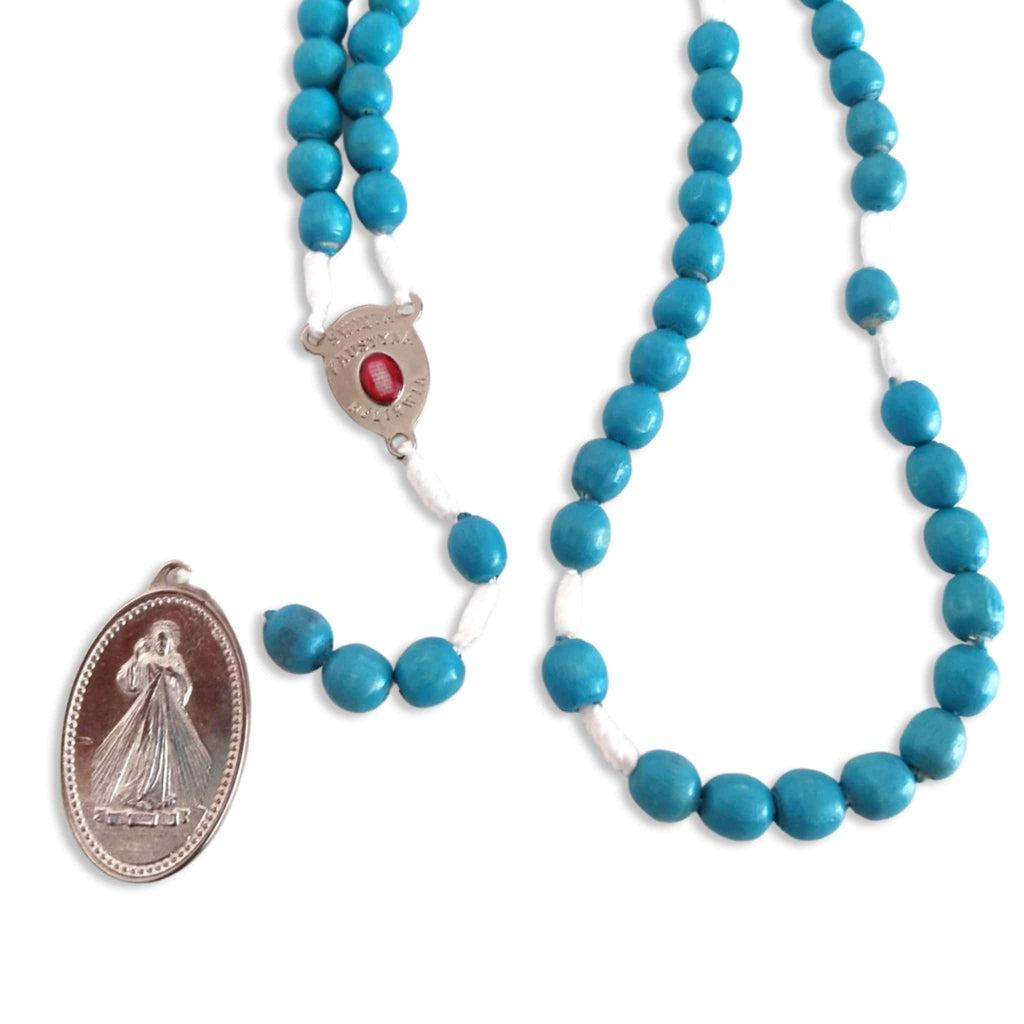Chaplet with St. Faustina relic medal - Divine Mercy Rosary | Catholically