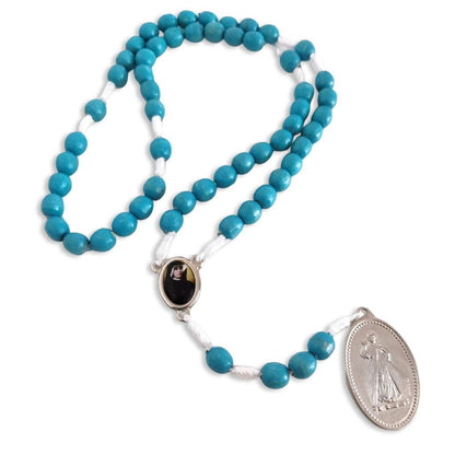 Chaplet with St. Faustina relic medal - Divine Mercy Rosary | Catholically