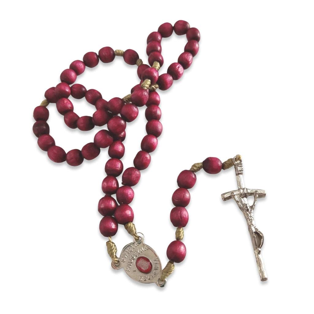 Chaplet with St. Faustina relic medal - Divine Mercy Rosary | Catholically