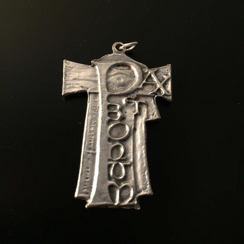 Cross Charm Crucifix - Franciscan - St.Francis Of Assisi - Medal - Pendant | Catholically