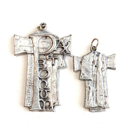 Cross Charm Crucifix - Franciscan - St.Francis Of Assisi - Medal - Pendant | Catholically