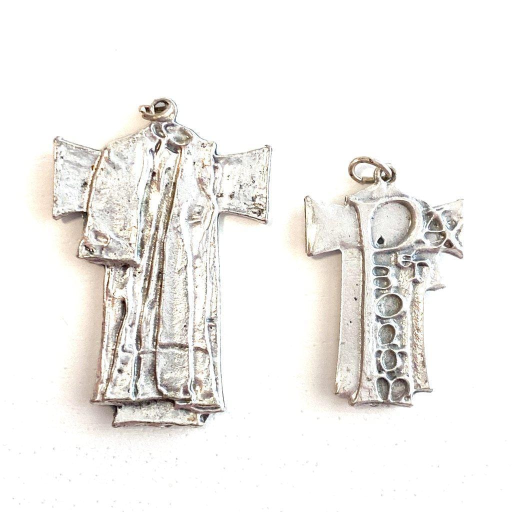 Cross Charm Crucifix - Franciscan - St.Francis Of Assisi - Medal - Pendant | Catholically