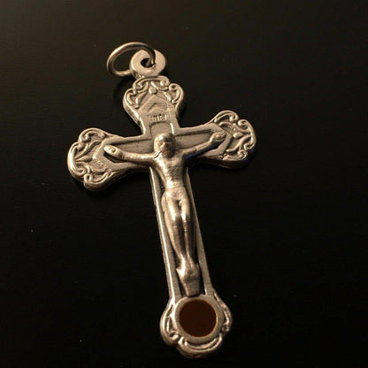 Cross / Crucifix Roman Catacomb Soil Relic Reliquary  Ground From Catacombs | Catholically