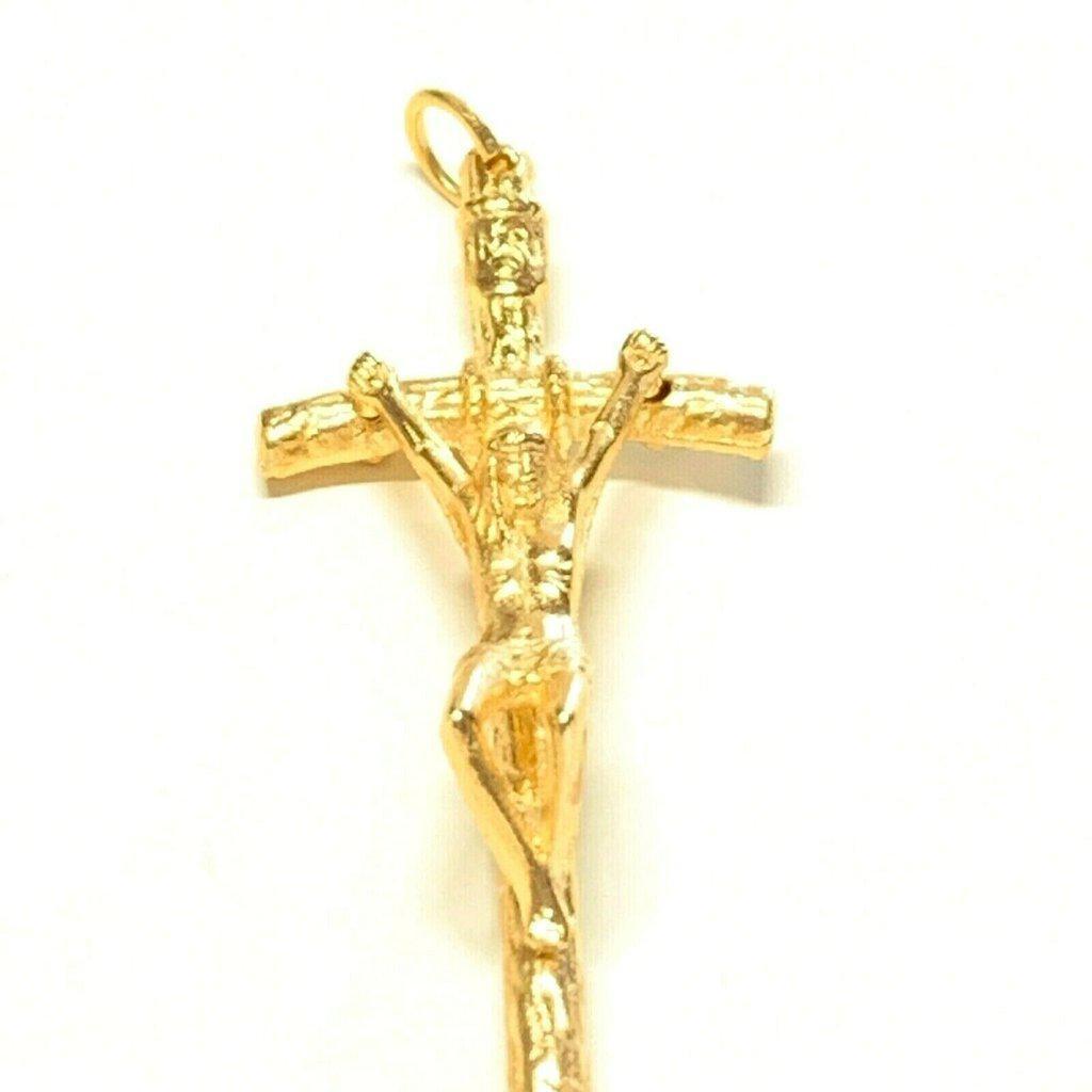 Cross Crucifix -Rosary Parts -Pendant Blessed by Pope | Catholically