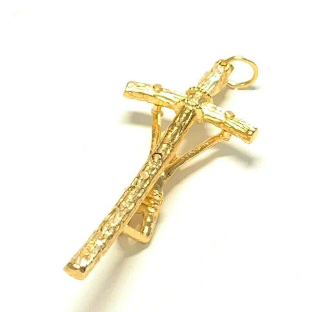 Cross Crucifix -Rosary Parts -Pendant Blessed by Pope | Catholically
