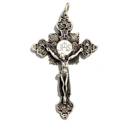 Cross Crucifix -Rosary Parts -Pendant Blessed by Pope | Catholically