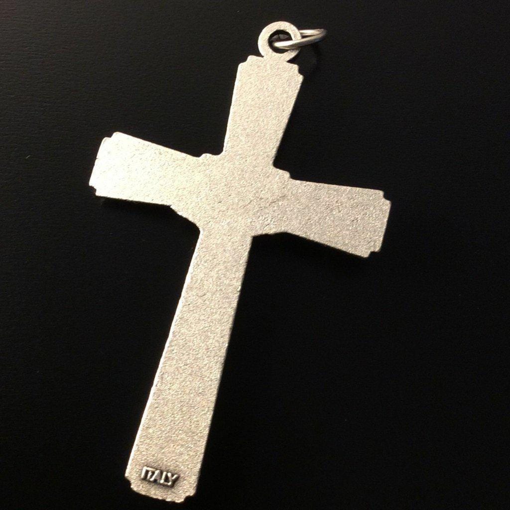 Crucifix - Blessed by Pope - Cross - Rosary Parts - Metal - Pendant | Catholically