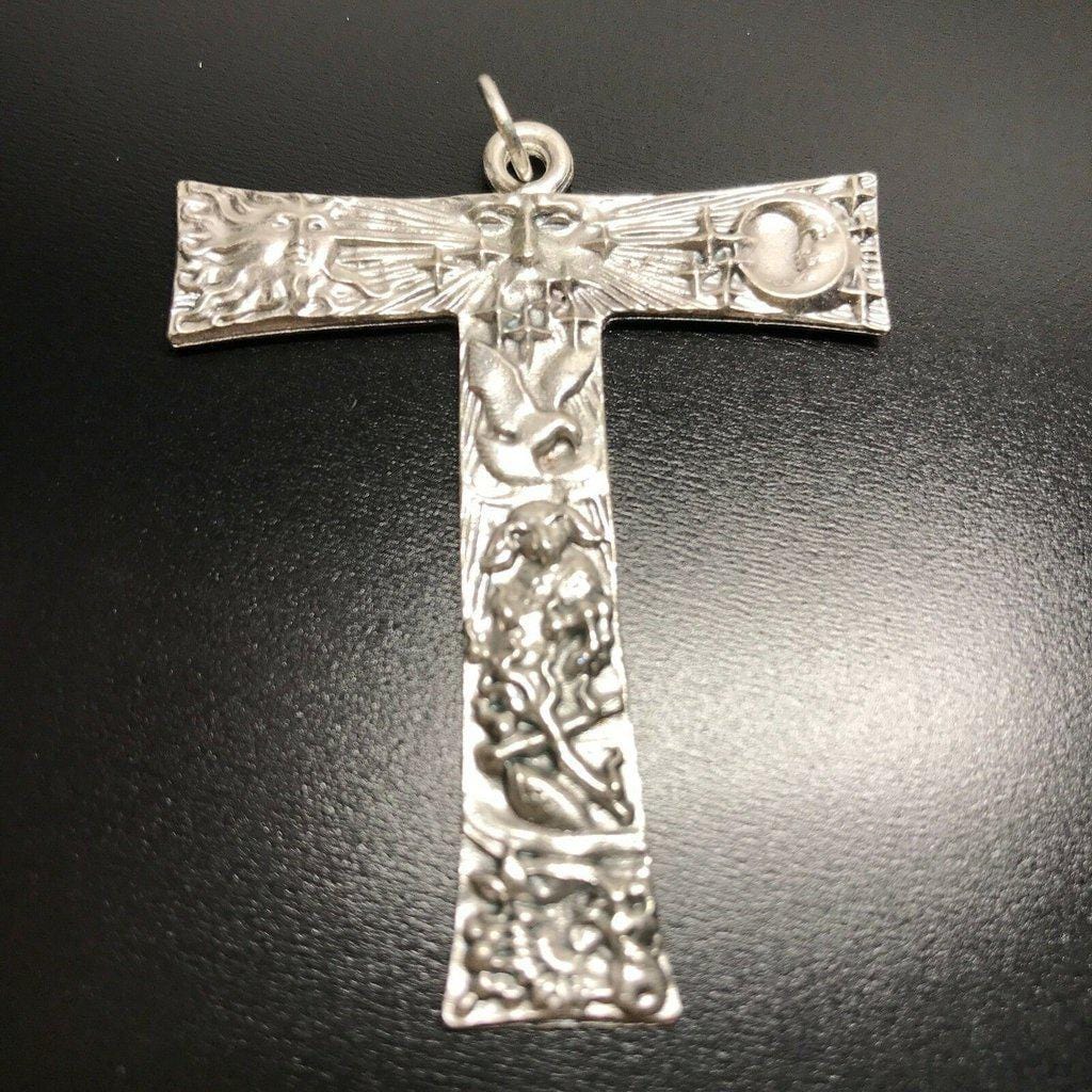 Crucifix - Franciscan Cross - St.Francis Of Assisi - Medal - Pendant - Tau | Catholically