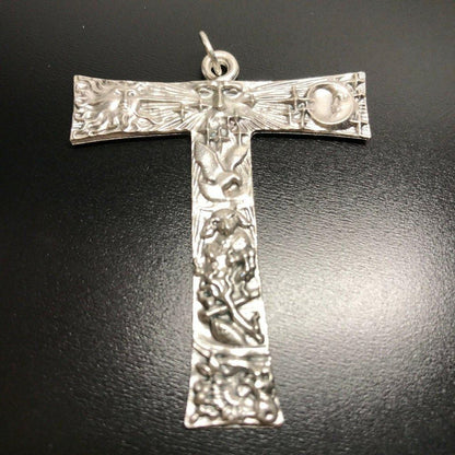 Crucifix - Franciscan Cross - St.Francis Of Assisi - Medal - Pendant - Tau | Catholically