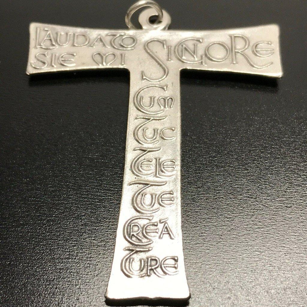 Crucifix - Franciscan Cross - St.Francis Of Assisi - Medal - Pendant - Tau | Catholically