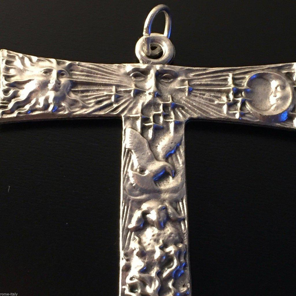 Crucifix - Franciscan Cross - St.Francis Of Assisi - Medal - Pendant - Tau | Catholically