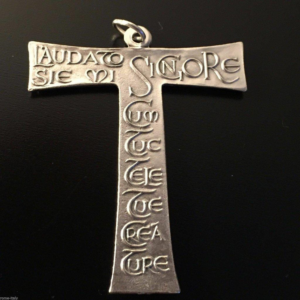 Crucifix - Franciscan Cross - St.Francis Of Assisi - Medal - Pendant - Tau | Catholically