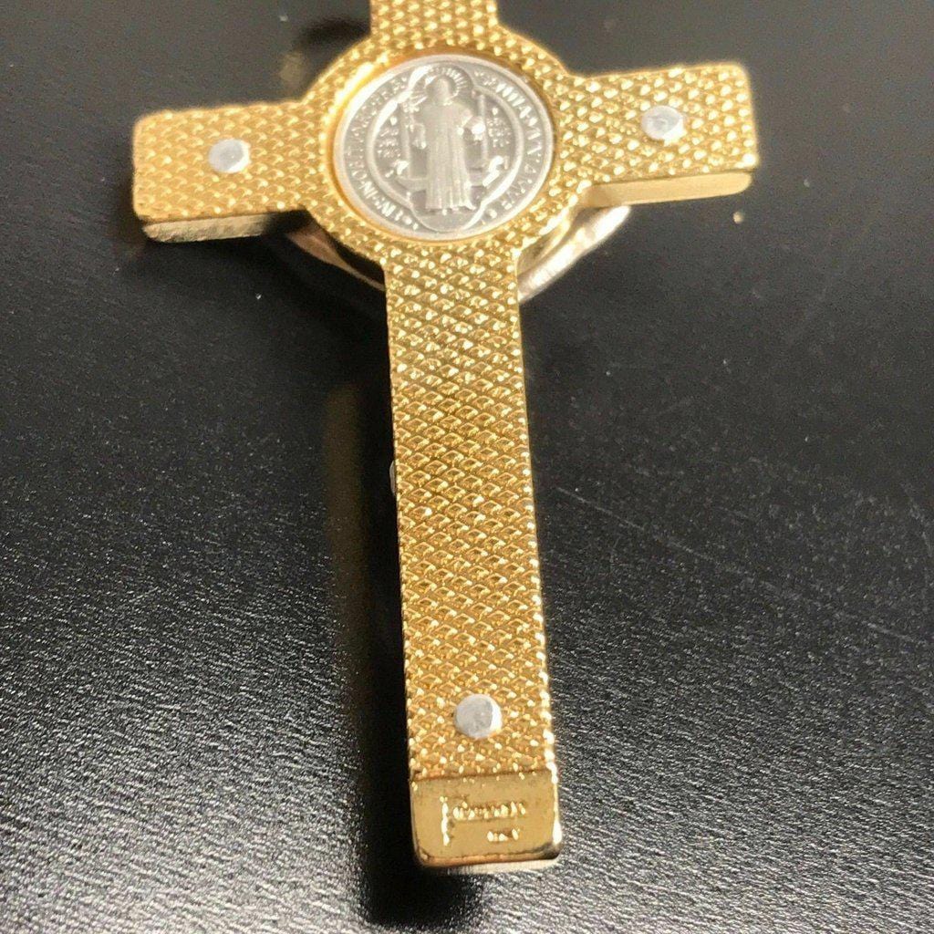 Tiny Pendant 1 1/4" Cross St. Benedict - Rosary Parts - Crucifix | Catholically