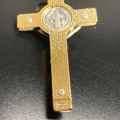 Tiny Pendant 1 1/4" Cross St. Benedict - Rosary Parts - Crucifix | Catholically