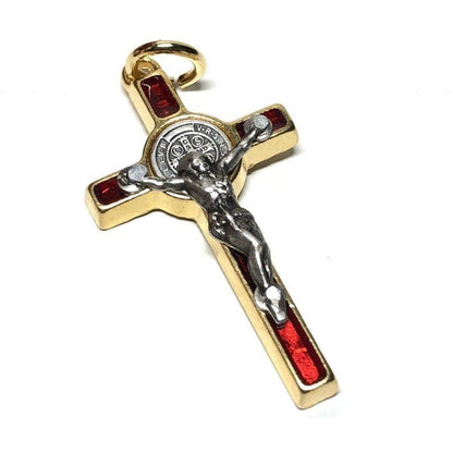 Cruz San Benito - Cross St. Benedict - Tiny Pendant - Rosary Parts - Crucifix | Catholically